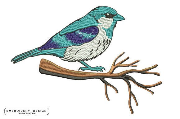 Bird Embroidery Design