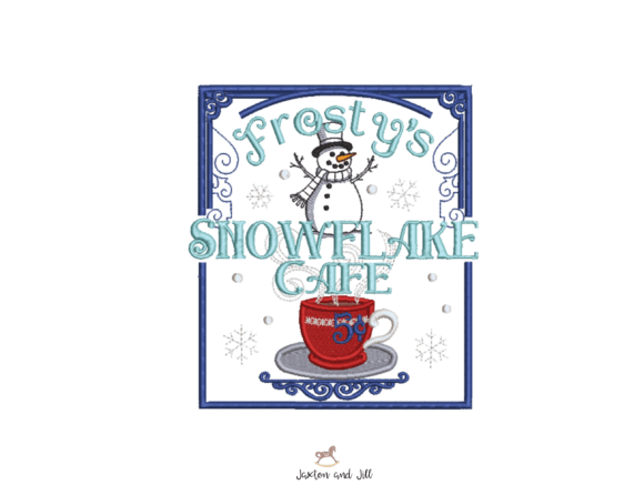 Frosty’s Snowflake Café Embroidery