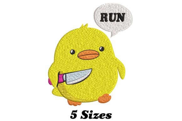 Funny Duck Embroidery Design: A Whimsical Gift-Ready Staple