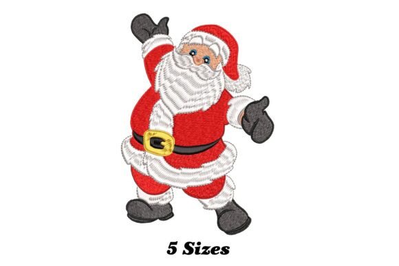 Santa Christmas Embroidery Design